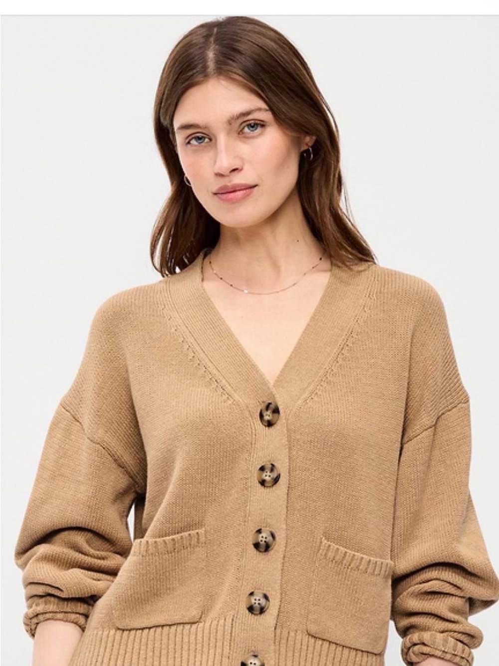 Old Navy V-Neck Button-Front Cardigan - Camel